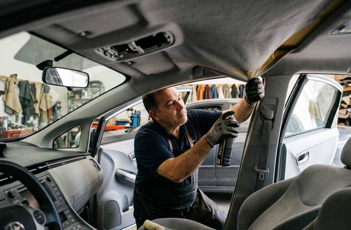 Roof Liner Repair in Qatar: How to Fix a Sagging Car Headliner